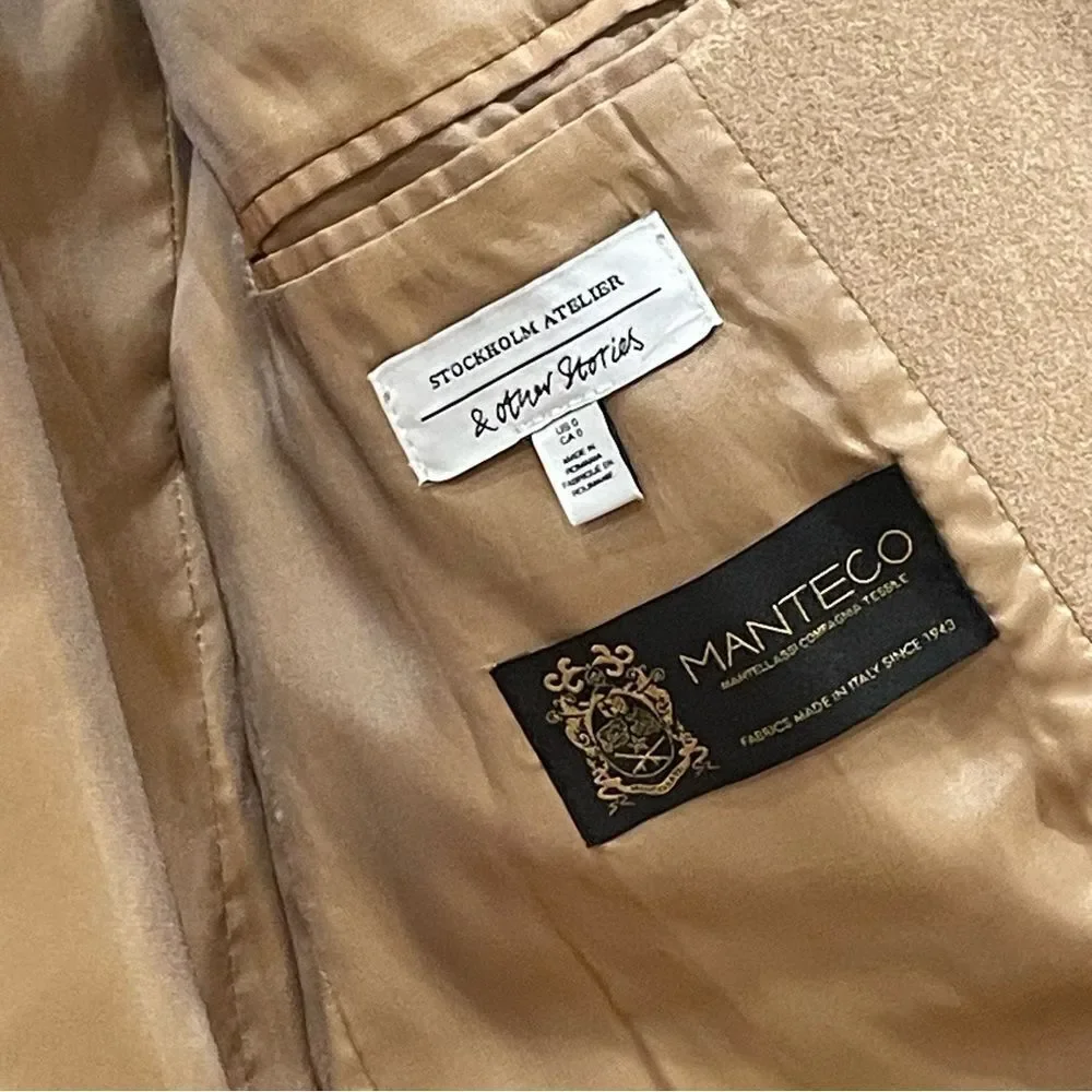 & Other Stories, Winter Blazer, Tan, Size 0